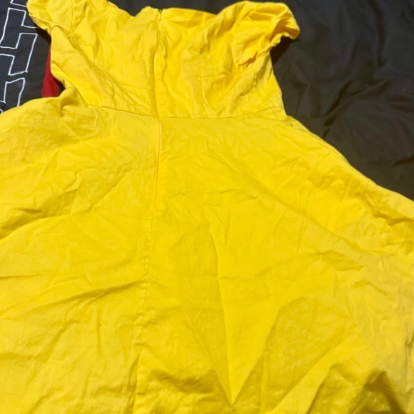 Yellow cocktail dress. Perfect for a fancy event or bounding as belle at Disney. - Picture 1 of 7